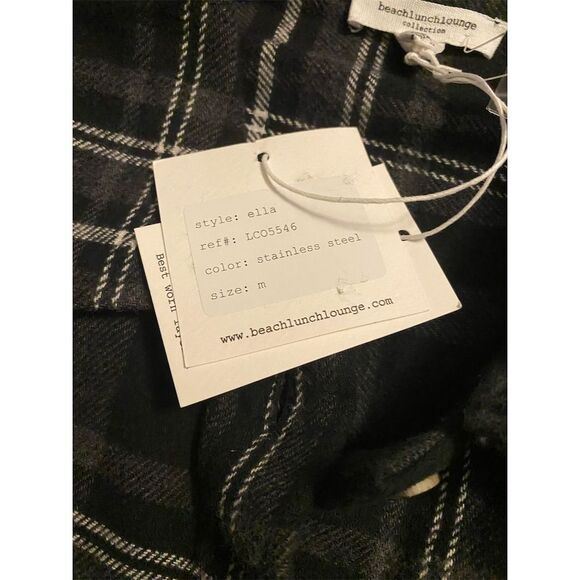 Beachlunchlounge Black Plaid Blazer - Picture 5 of 8